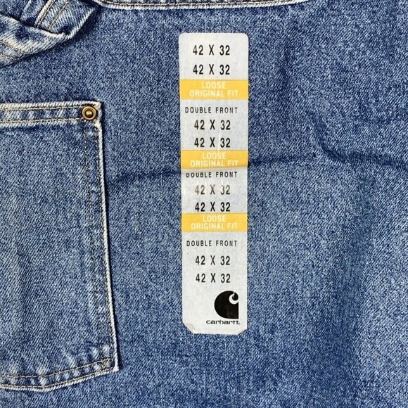 Carhartt Men’s Jeans B73 DST Double Front Logger Original Fit Sz 42 x 32 NWT - Picture 5 of 6